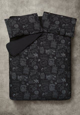 Heresy Woodcut Print Cotton Bedding Set - EU Double