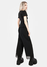 Polgara Blumenmuster Jacquard Peplum Top