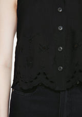 Synthweb Baumwolle Broderie Saum Cami Top