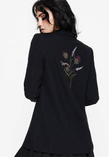 Chloris Bestickt Langschnitt Blazer