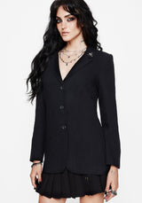 Chloris Bestickt Langschnitt Blazer