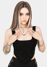 Helena Bestickt Korsett Top