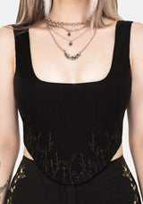 Helena Bestickt Korsett Top