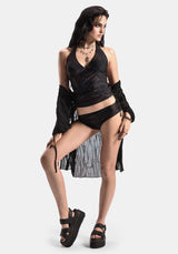 Ruin Fern Bedruckt Bikini Bottom - Brown
