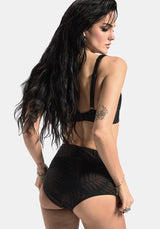 Ruin Fern Bedruckt Bikini Kurz - Brown