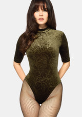 Thornshade Hoch Hals Velours Body