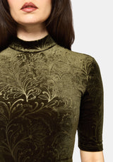 Thornshade Hoch Hals Velours Body
