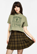 Ode Baumwolle Jersey Kurz Geschnitten T-Shirt