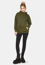 Sira Oversize Applikation Flicken Kapuzenshirt