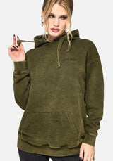 Sira Oversize Applikation Flicken Kapuzenshirt