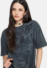 Zora Stud Oversized Kurzarm T-Hemd