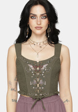 Siora Folklore Embroidered Corset Top