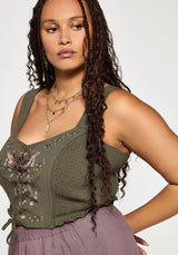 Siora Folklore Embroidered Corset Top