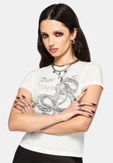 Lux Schlange Burnout Baby T-Shirt