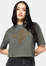 Saski Dorn Kastenförmig Kurz T-Shirt