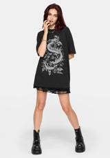 Madoc Snake Graphic Oversized Tee