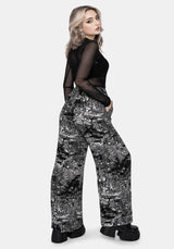 Nara Boudicca Bedruckt Weit Bein Hose