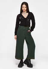 Elio Crinkle Embroidered Culotte