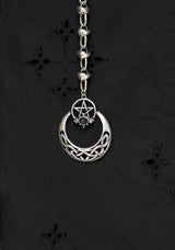 Druantia Pentagramm Mond Kette Gürtel