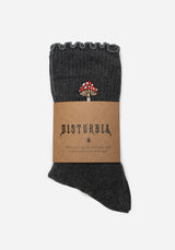 Morchella Bestickt Pilz Socken
