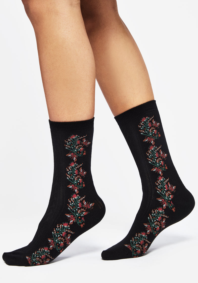 Spectrum Blumenmuster Socken