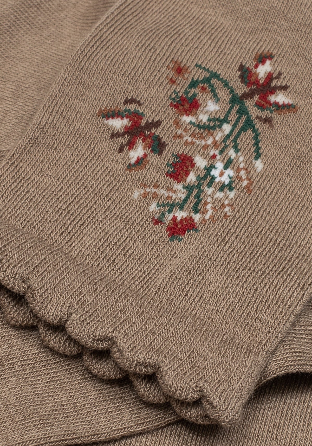 Lilia Bestickt Blumenmuster Socken