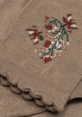 Lilia Bestickt Blumenmuster Socken
