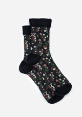 Everblooming Blumenmuster Mesh Socken