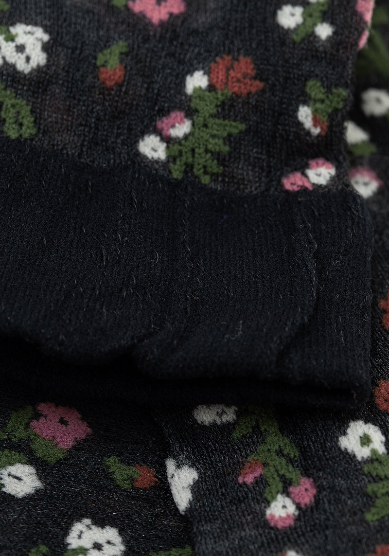 Everblooming Blumenmuster Mesh Socken