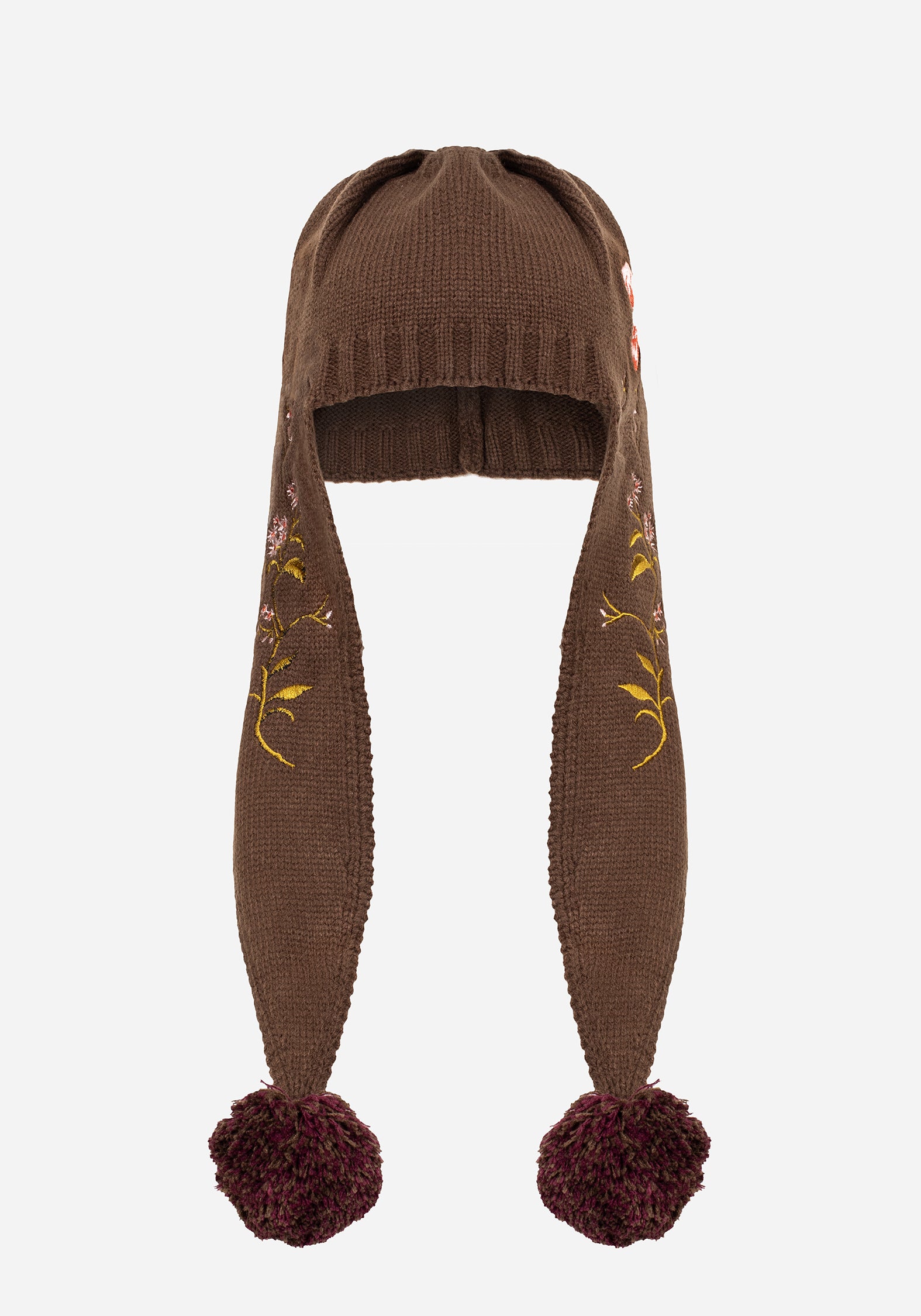 Liora Motte Blumenmuster Bommel Bommel Hut