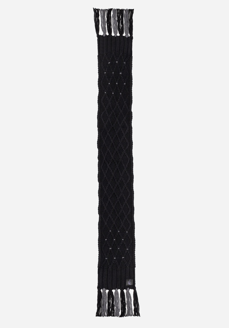 Layla Criss Cross Black Scarf