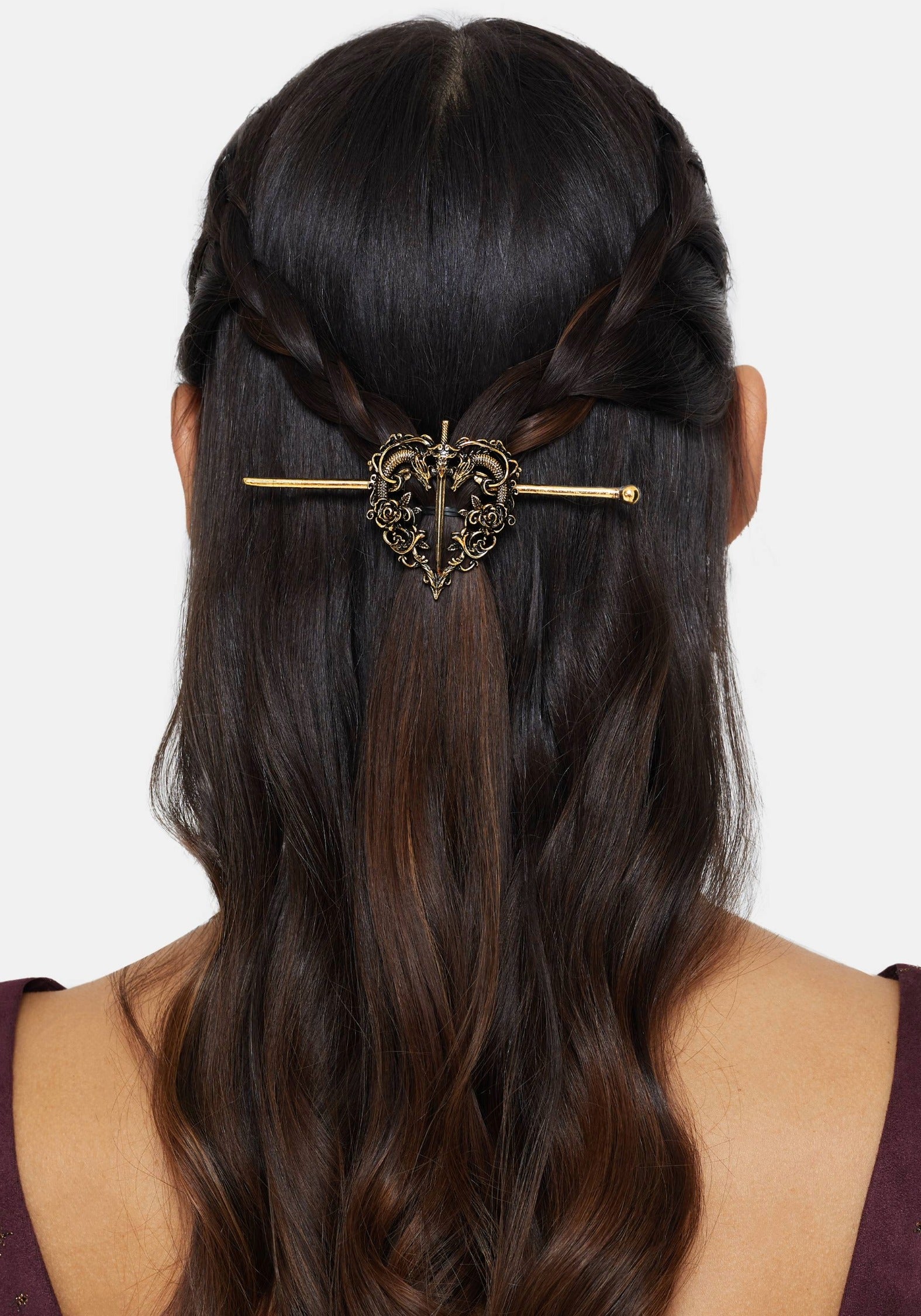 Ignithar Dragon Herz Haar Anstecknadel