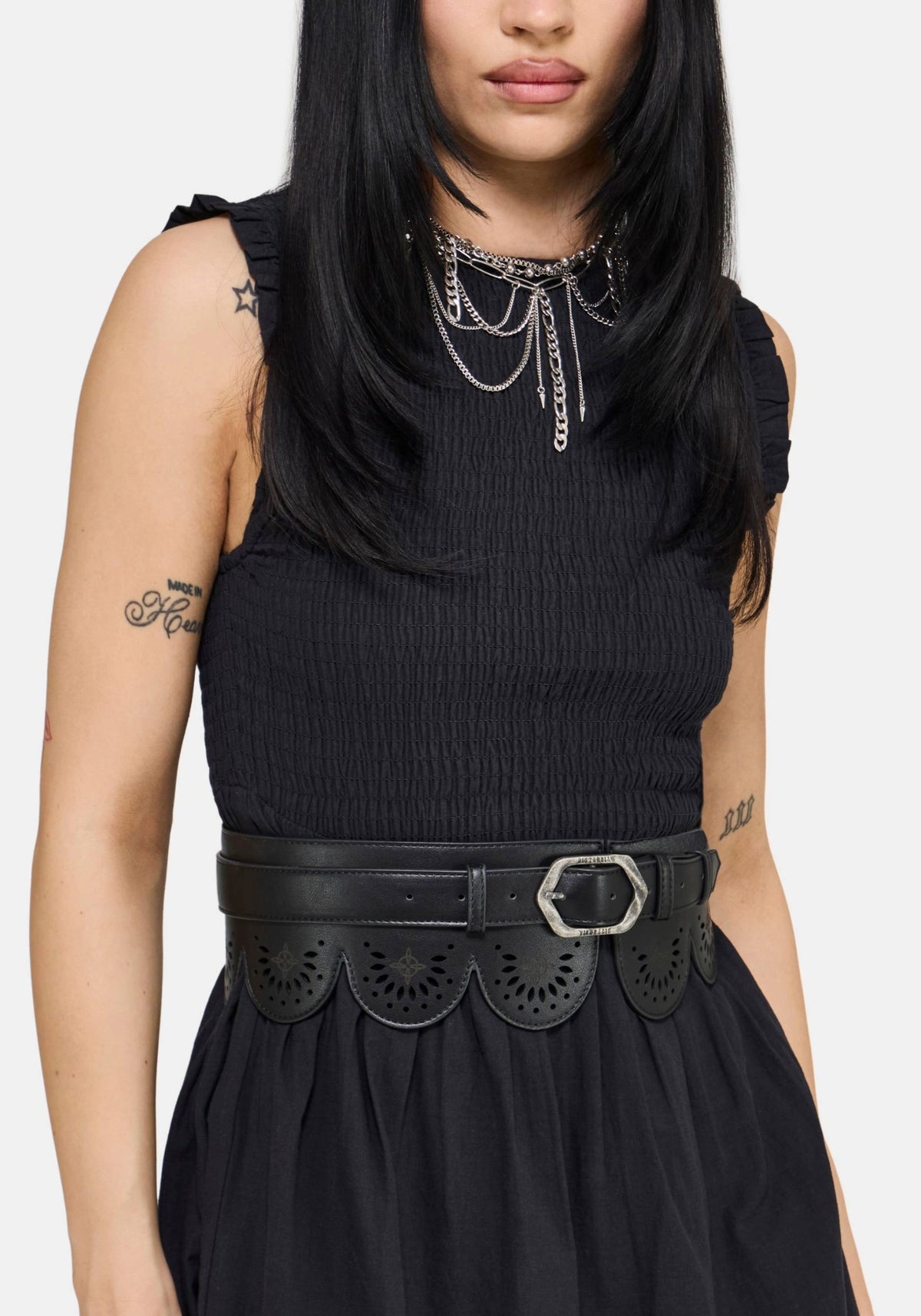 Atha Hexen Knot Jakobsmuschel Schnitt Raus Taille Gürtel