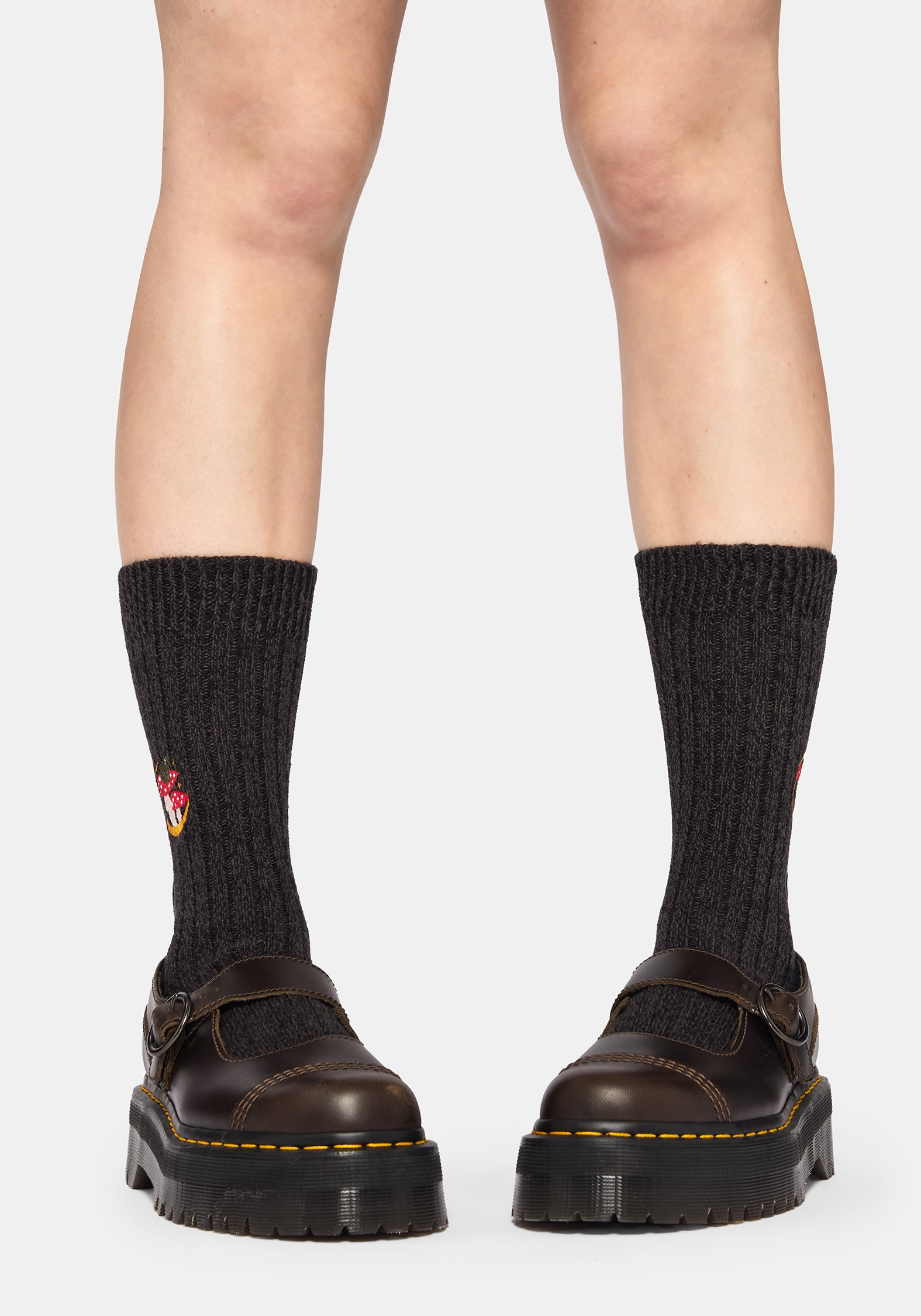 Swamplife Bestickt Knitted Socken