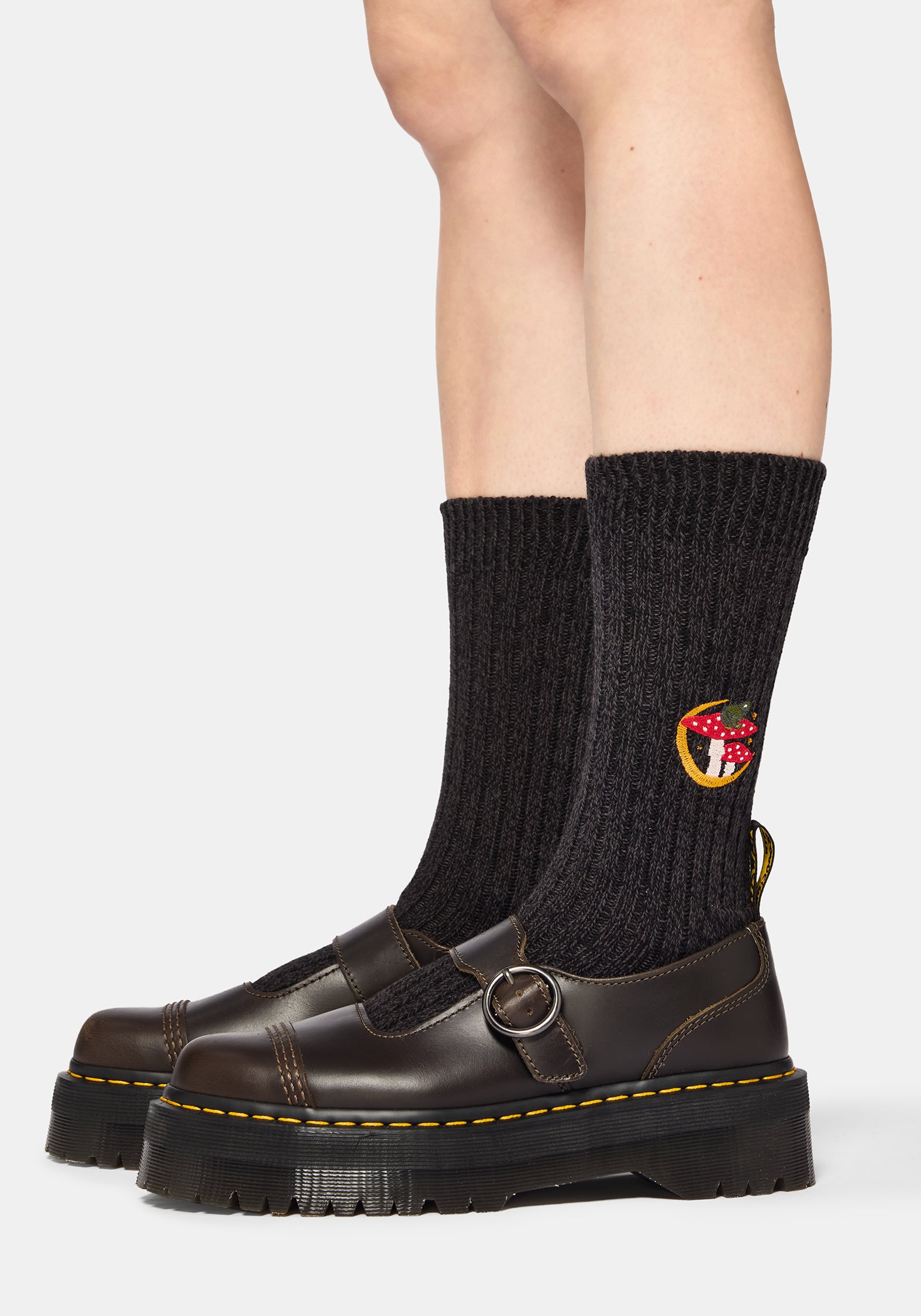 Swamplife Bestickt Knitted Socken