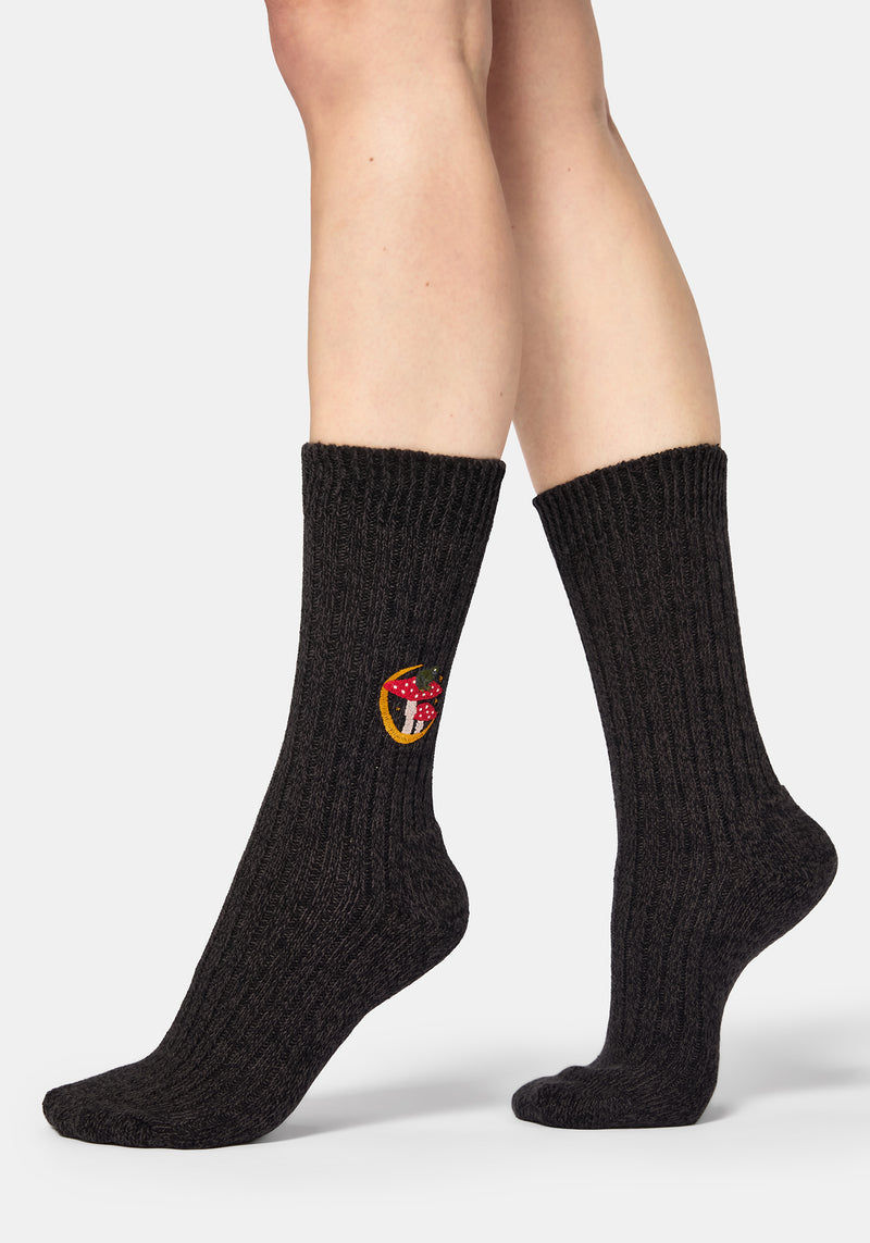 Swamplife Embroidered Knitted Socks