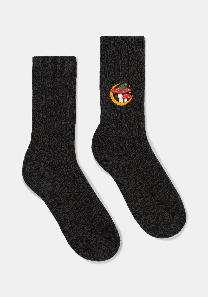 Swamplife Embroidered Knitted Socks