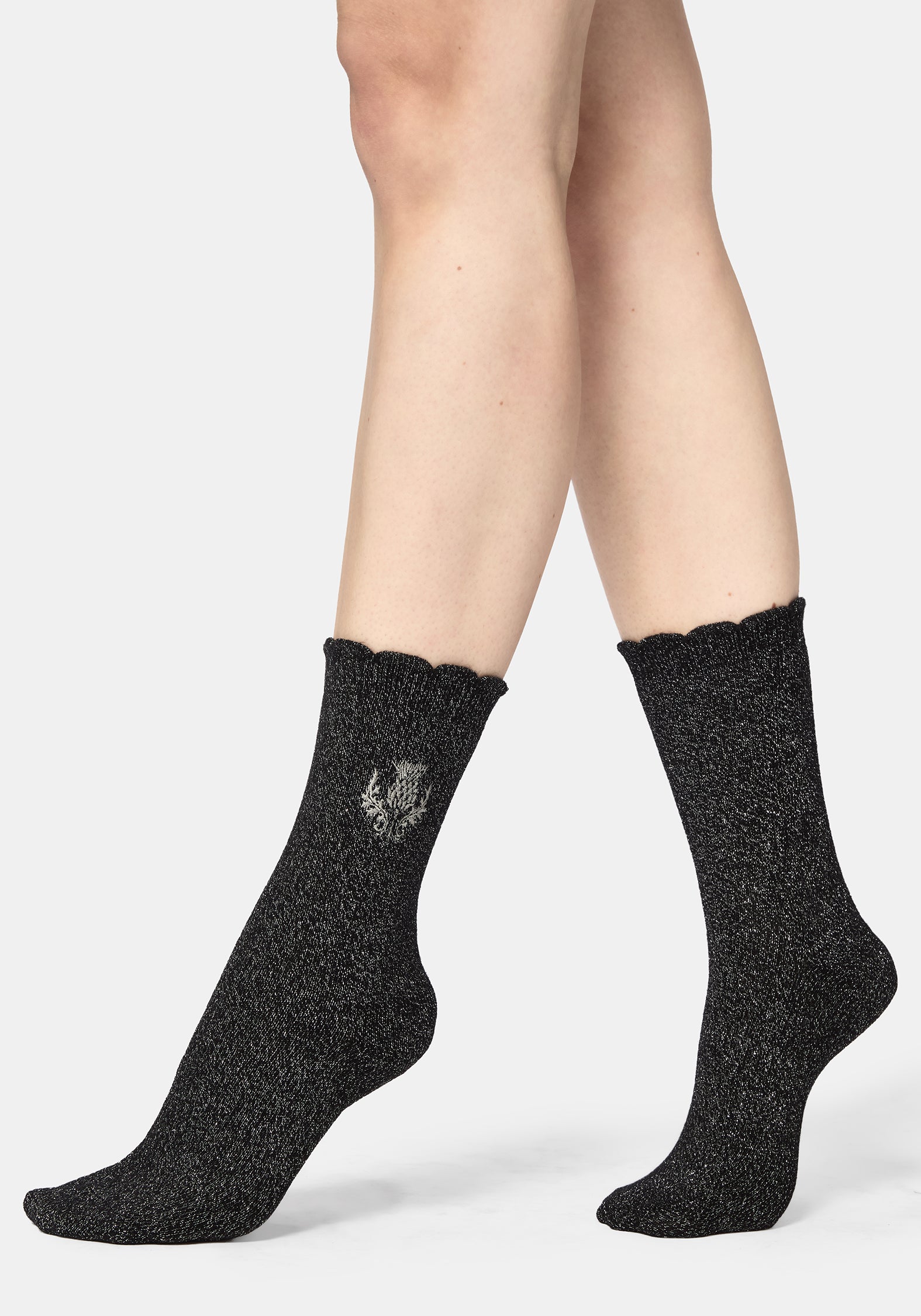 Lurex Thistle Bestickt Socken