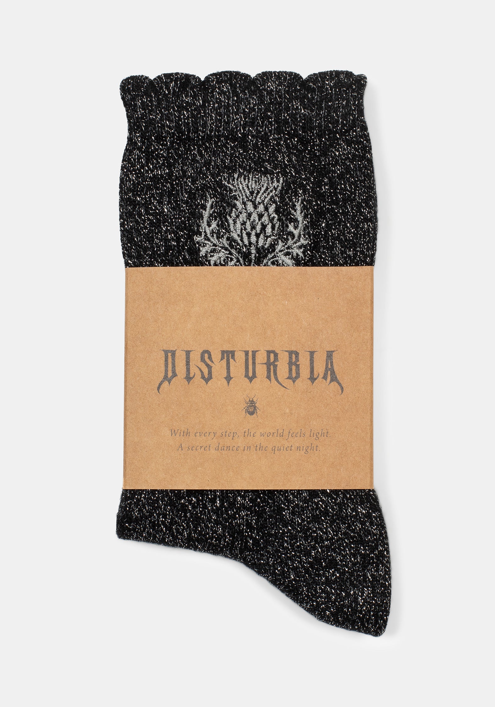 Lurex Thistle Bestickt Socken