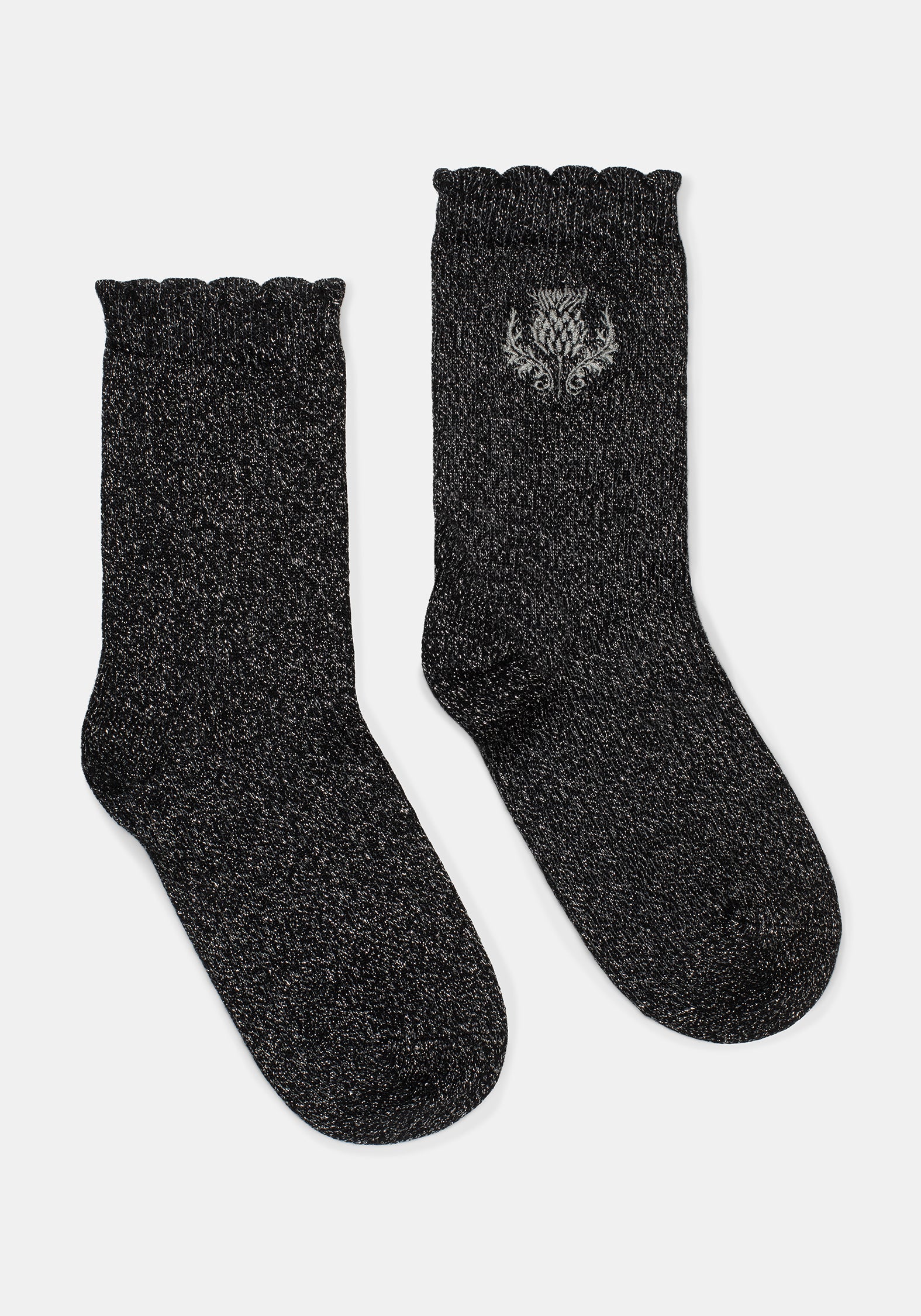 Lurex Thistle Bestickt Socken