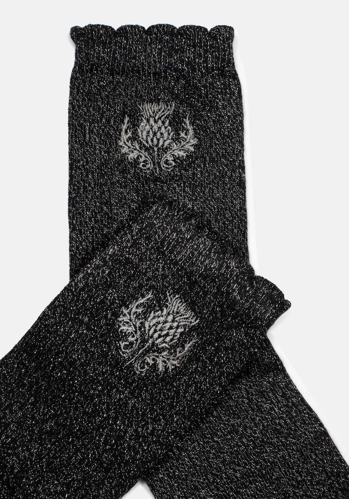 Lurex Thistle Bestickt Socken