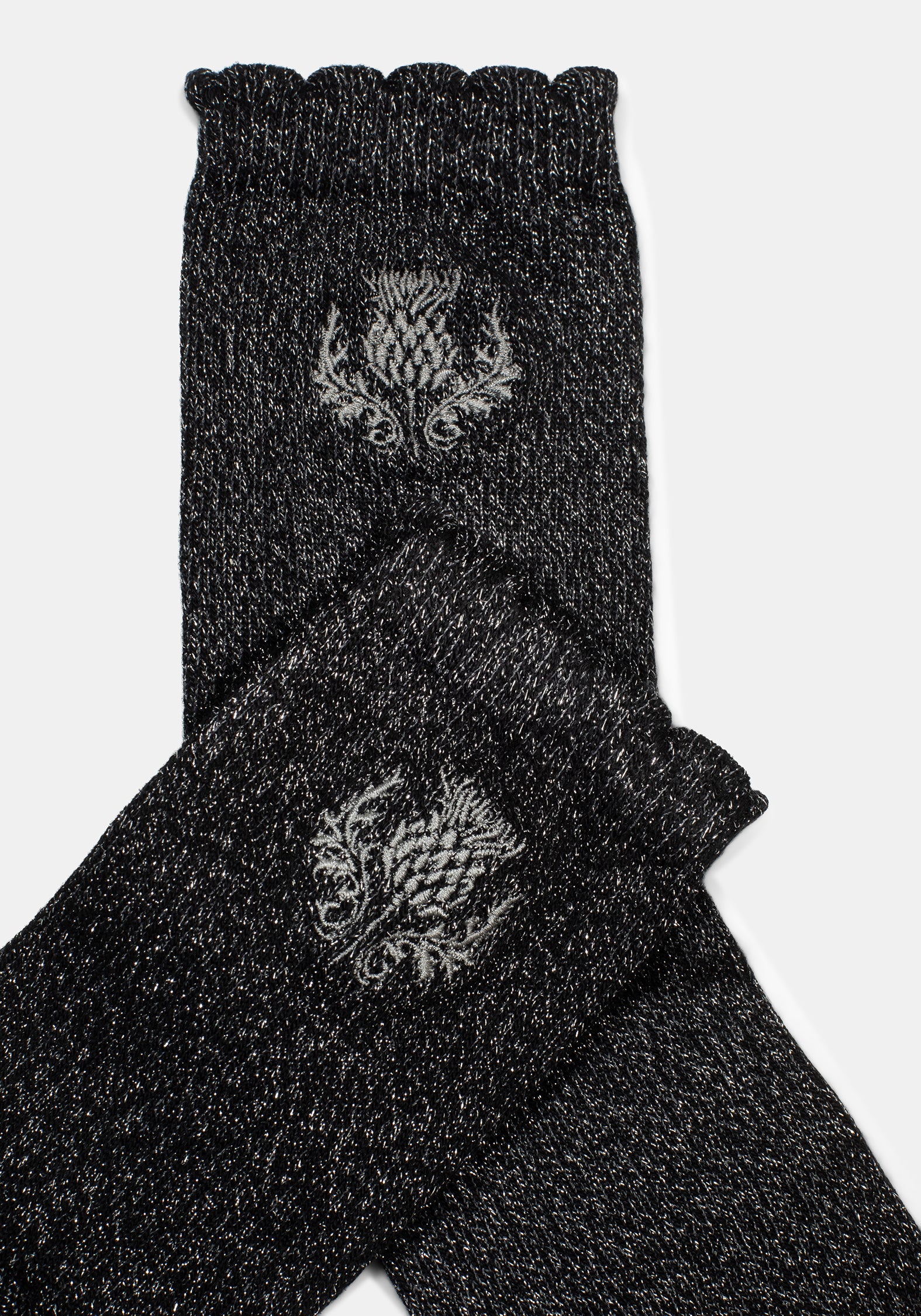 Lurex Thistle Bestickt Socken