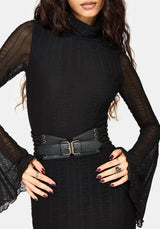 Mortika Vorderseite Stitched Taille Gürtel
