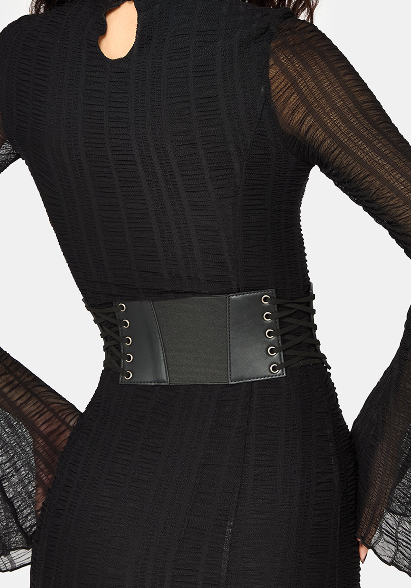 Mortika Vorderseite Stitched Taille Gürtel
