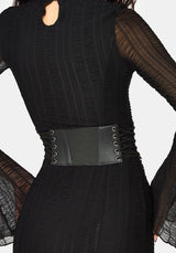 Mortika Vorderseite Stitched Taille Gürtel