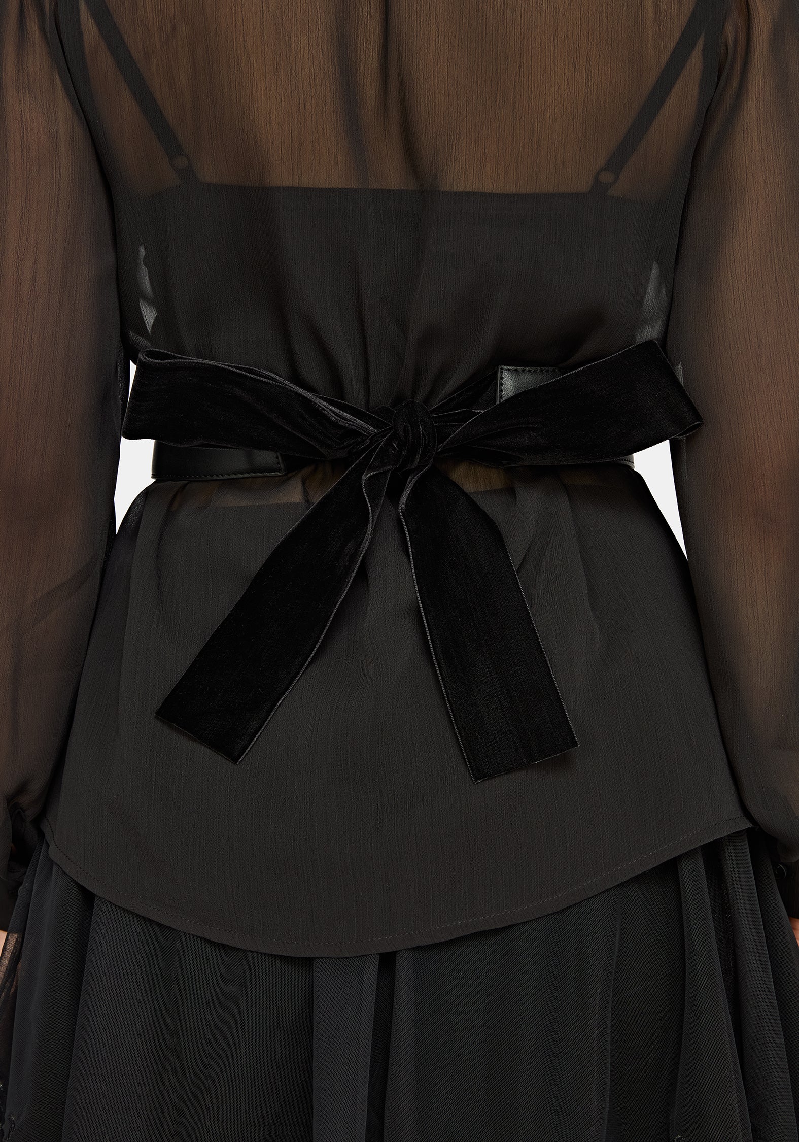 Lilane Cross Over Bow Rücken Taille Gürtel