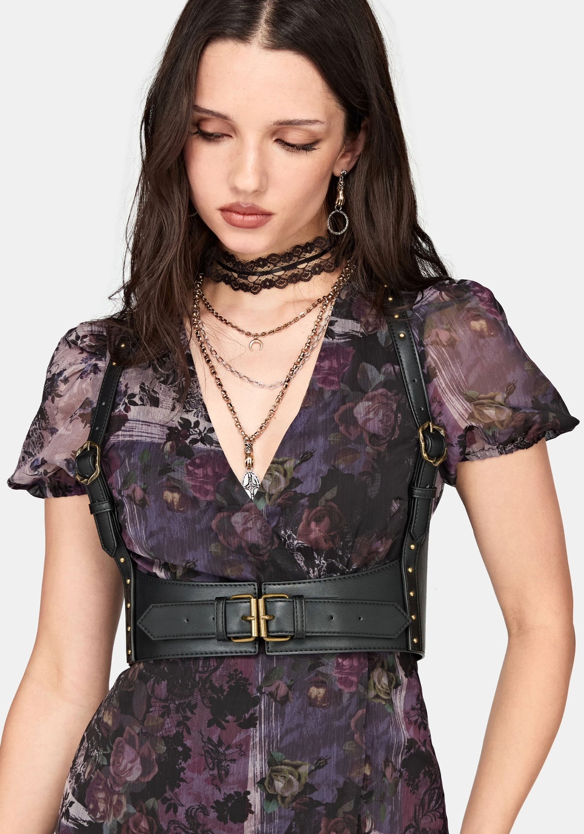 Claudi Mit Nieten Schnalle Harness