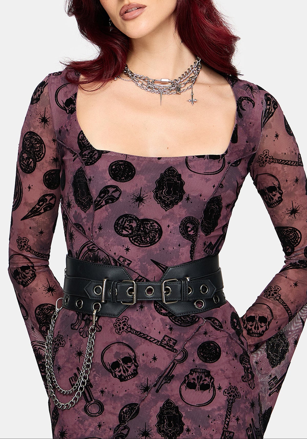 Anneka Eyelet Chain Waist Belt