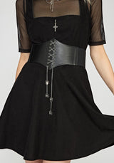 Winspire Spider Chain  Elasticated Corset Belt S/M