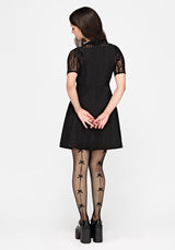 Doliyi Bow Back Seamed Fishnet Tights